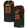 Raffinato Versatile Cool LeBron James Cleveland Cavaliers Nike Swingman Player Jersey Statement Edition Black