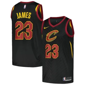 Raffinato Versatile Cool LeBron James Cleveland Cavaliers Nike Swingman Player Jersey Statement Edition Black