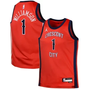 Raffinato Zion Williamson New Orleans Pelicans Jordan Brand Swingman Jersey Statement Red