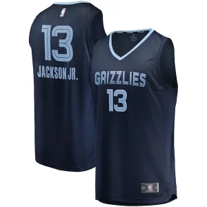 Resistente Attraente Comodo Jaren Jackson Jr. Memphis Grizzlies Replica Fast Break Jersey Navy Icon Edition