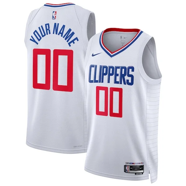 Resistente Bellissimo Carino LA Clippers Nike Unisex Swingman Custom Jersey White Association Edition