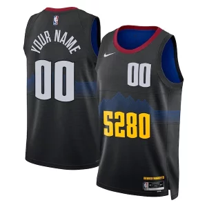 Resistente Bellissimo Denver Nuggets Nike Unisex 2023/24 Custom Swingman Jersey Black City Edition