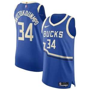 Resistente Bellissimo Giannis Antetokounmpo Milwaukee Bucks Nike 2024/25 Authentic Player Jersey City Edition Royal