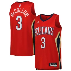 Resistente CJ McCollum New Orleans Pelicans Jordan Brand Unisex Swingman Jersey Statement Edition Red