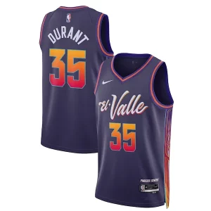 Resistente Carino Kevin Durant Phoenix Suns Nike Unisex 2023/24 Swingman Jersey Purple City Edition