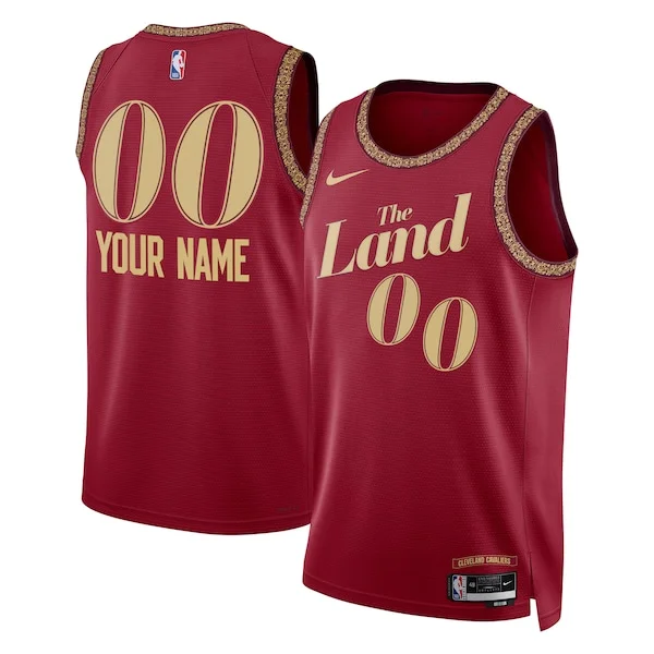 Resistente Cleveland Cavaliers Nike Unisex 2023/24 Custom Swingman Jersey Wine City Edition
