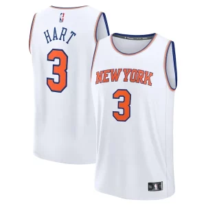 Resistente Cool Josh Hart New York Knicks Fast Break Replica Player Jersey Association Edition White