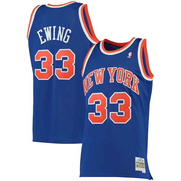 Resistente Cool Moderno Patrick Ewing New York Knicks 1991/92 Big & Tall Hardwood Classics Swingman Jersey Blue