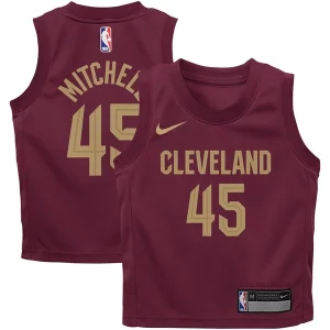 Resistente Donovan Mitchell Cleveland Cavaliers Nike Toddler Swingman Player Jersey Icon Edition Wine