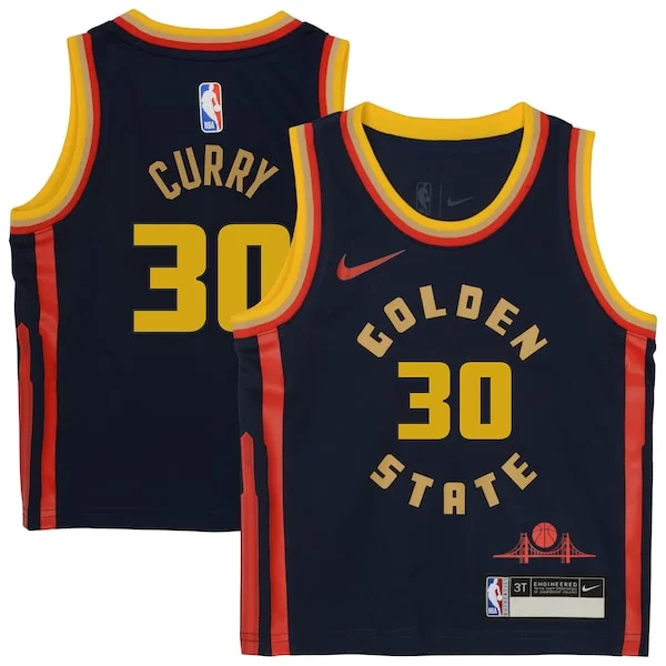 Resistente Duraturo Elegante Stephen Curry Golden State Warriors Nike Preschool 2024/25 Swingman Player Jersey City Edition Navy