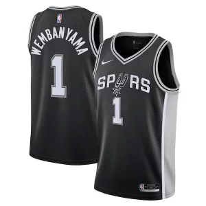 Resistente Eccezionale Carino Victor Wembanyama San Antonio Spurs Nike Youth Swingman Jersey Icon Edition Black