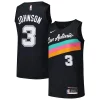 Resistente Elegante Versatile Keldon Johnson San Antonio Spurs Nike Swingman Player Jersey City Edition Black