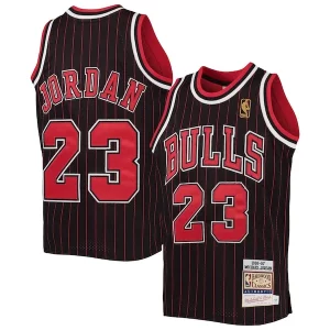 Resistente Fantastico Meraviglioso Michael Jordan Chicago Bulls Youth 1996 97 Hardwood Classics Authentic Jersey Black/Red/Red/White