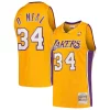 Resistente Fantastico Shaquille O'Neal Los Angeles Lakers Hardwood Classics Swingman Jersey Gold
