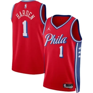 Resistente James Harden Philadelphia 76ers Jordan Brand Unisex Swingman Jersey Statement Edition Red