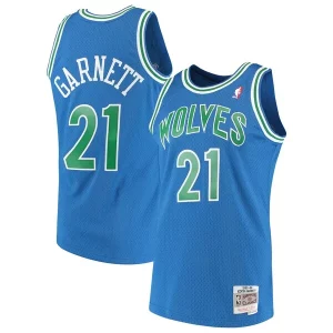 Resistente Kevin Garnett Minnesota Timberwolves 1995/96 Hardwood Classics Swingman Jersey Blue
