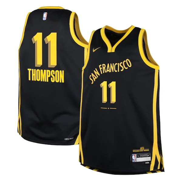 Resistente Klay Thompson Golden State Warriors Nike Youth Swingman Replica Jersey City Edition Black