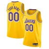 Resistente Los Angeles Lakers Nike 2021/22 Diamond Swingman Custom Jersey Icon Edition Gold