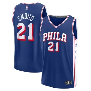 Resistente Magnifico Gorgeous Joel Embiid Philadelphia 76ers Fast Break Replica Player Jersey Icon Edition Royal