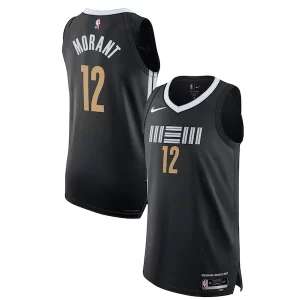 Resistente Nike Ja Morant Memphis Grizzlies Authentic Jersey City Edition Black