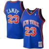 Resistente Ottimo Marcus Camby New York Knicks 1998/99 Hardwood Classics Swingman Jersey Blue