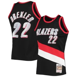 Resistente Prestigioso Accattivante Clyde Drexler Portland Trail Blazers 1991/92 Hardwood Classics NBA 75th Anniversary Diamond Swingman Jersey Black