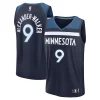 Resistente Prestigioso Nickeil Alexander Walker Minnesota Timberwolves Fast Break Replica Player Jersey Icon Edition Navy