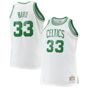 Resistente Robusto Larry Bird Boston Celtics Big & Tall 1985/86 Hardwood Classics Swingman Jersey White