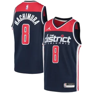 Resistente Rui Hachimura Washington Wizards Jordan Brand Youth 2020/21 Swingman Player Jersey Statement Edition Navy