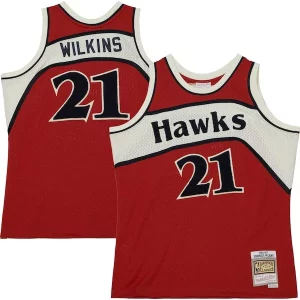 Resistente Sofisticato Eccezionale Dominique Wilkins Atlanta Hawks 1986/87 Hardwood Classics Off Court Swingman Jersey Red
