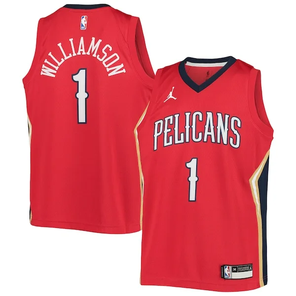 Robusto Accattivante Zion Williamson New Orleans Pelicans Jordan Brand Youth 2020/21 Swingman Player Jersey Statement Edition Red