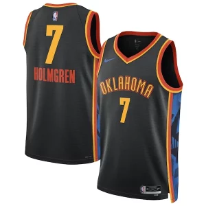 Robusto Chet Holmgren Oklahoma City Thunder Nike Unisex 2024/25 Swingman Player Jersey City Edition Black