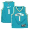 Robusto Cool Fascinante LaMelo Ball Charlotte Hornets Jordan Brand Preschool 2023/24 Swingman Replica Jersey City Edition Teal