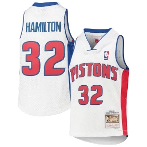Robusto Cool Richard Hamilton Detroit Pistons Youth 2003/04 Hardwood Classics Swingman Jersey White