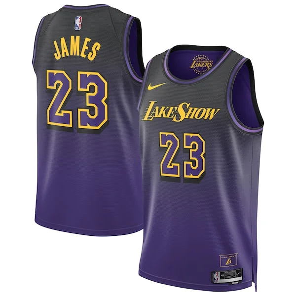 Robusto Delizioso Fantastico LeBron James Los Angeles Lakers Nike Unisex 2024/25 Swingman Player Jersey City Edition Purple
