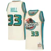 Robusto Grant Hill Detroit Pistons Chainstitch Swingman Jersey Cream
