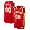 Robusto Lussuoso Atlanta Hawks Nike 2021/22 Diamond Swingman Custom Jersey Icon Edition Red