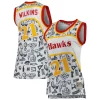 Robusto Lussuoso Bellissimo Dominique Wilkins Atlanta Hawks Women's 1986 Doodle Swingman Jersey White