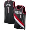 Stupendo Carino Fascinante Anfernee Simons Portland Trail Blazers Nike Unisex Swingman Jersey Association Edition Black