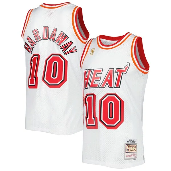 Robusto Lussuoso Tim Hardaway Miami Heat Hardwood Classics Swingman Jersey White