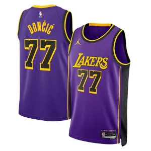 Robusto Ottimo Luka Dončić Los Angeles Lakers Jordan Brand Statement Edition Swingman Jersey Purple