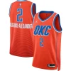 Robusto Pratico Shai Gilgeous Alexander Oklahoma City Thunder Jordan Brand Unisex Swingman Jersey Statement Edition Orange