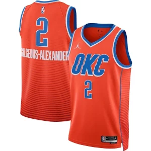 Robusto Pratico Shai Gilgeous Alexander Oklahoma City Thunder Jordan Brand Unisex Swingman Jersey Statement Edition Orange