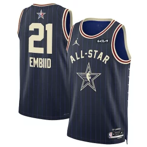 Robusto Resistente Versatile Joel Embiid Jordan Brand Unisex 2024 NBA All Star Game Swingman Jersey Navy