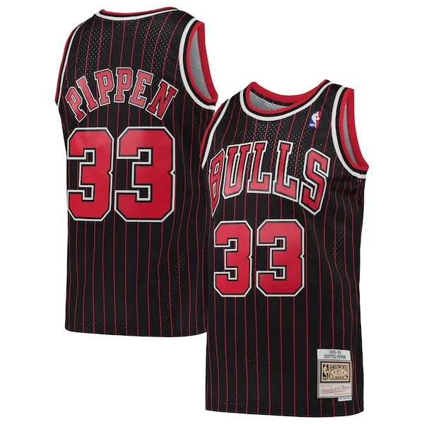 Robusto Scottie Pippen Chicago Bulls Hardwood Classics Swingman Jersey Black