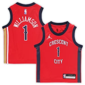 Robusto Trendy Gorgeous Zion Williamson New Orleans Pelicans Jordan Brand Preschool 2022/23 Replica Jersey Statement Edition Red