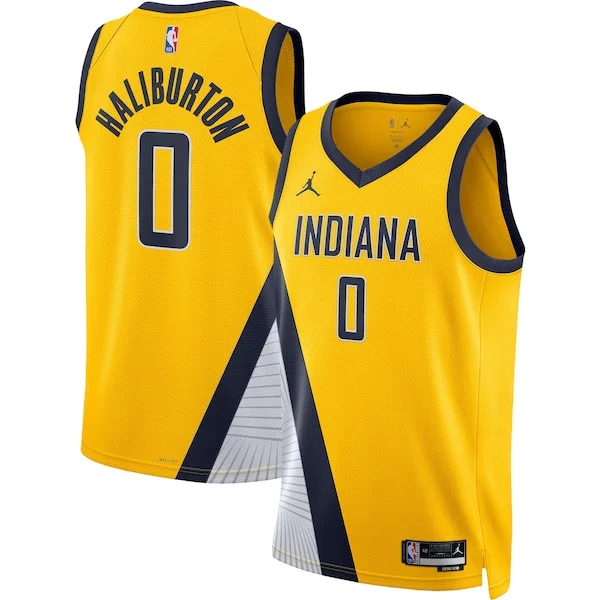 Robusto Tyrese Haliburton Indiana Pacers Jordan Brand Unisex Swingman Jersey Statement Edition Gold