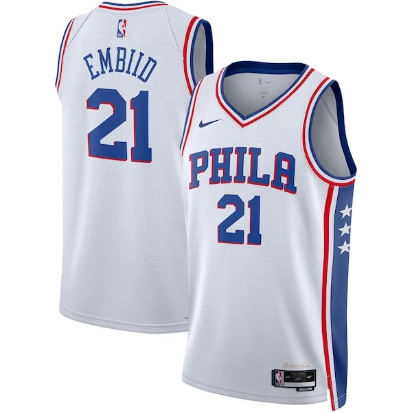 Robusto Versatile Joel Embiid Philadelphia 76ers Nike Unisex Swingman Jersey Association Edition White/Royal