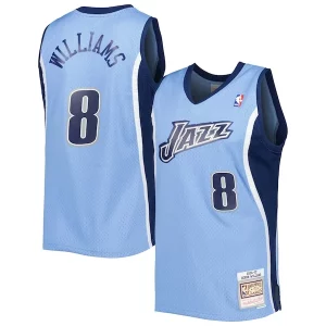 Sofisticato Deron Williams Utah Jazz 2001/02 Hardwood Classics Swingman Jersey Blue