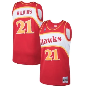Sofisticato Dominique Wilkins Atlanta Hawks 1986/87 Hardwood Classics Swingman Jersey Red